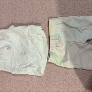 Kids Cream Shorts Set